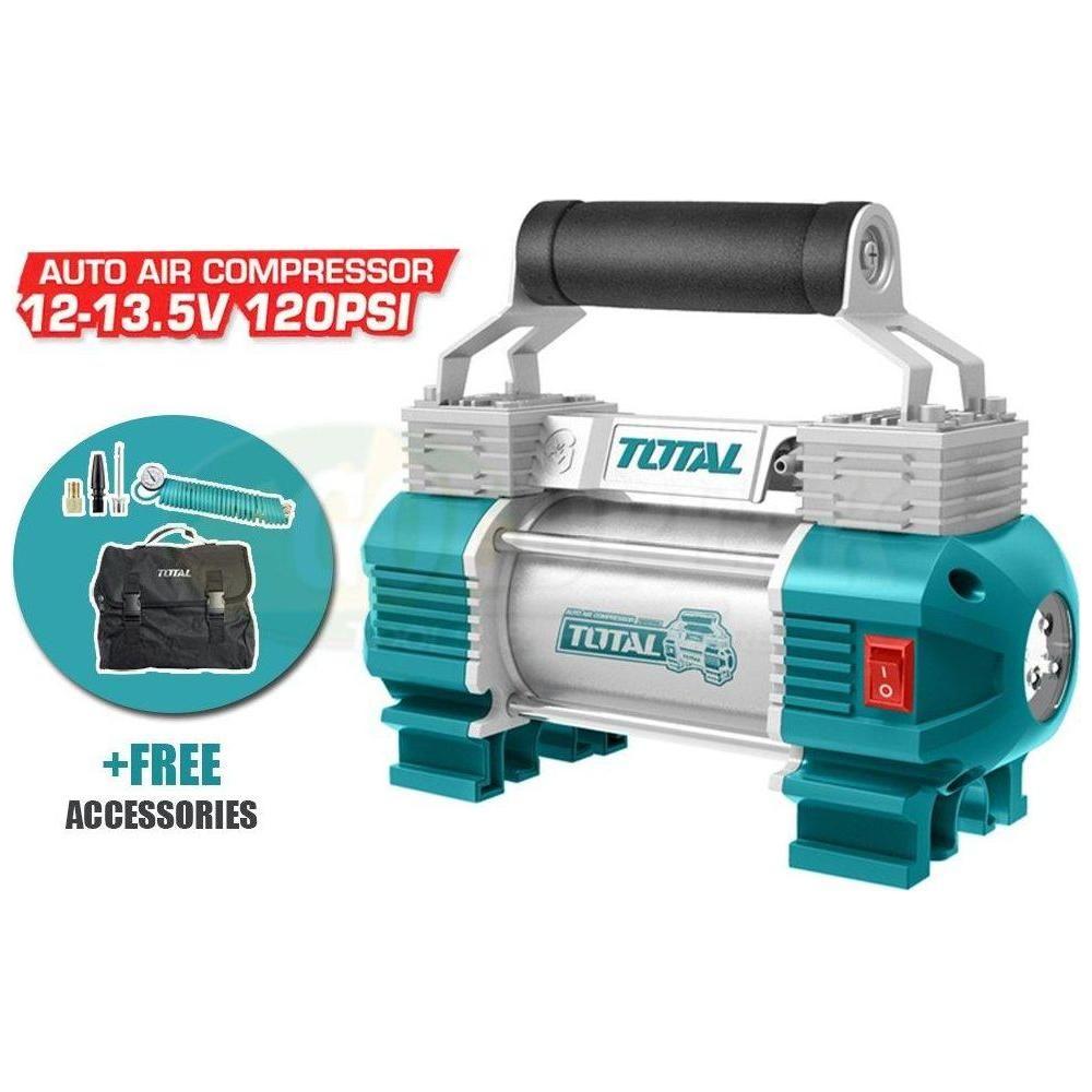 Total TTAC2506 12V Auto Air Compressor with Light - Goldpeak Tools PH Total Total TTAC2506 12V Auto Air Compressor with Light - Goldpeak Tools PH Total